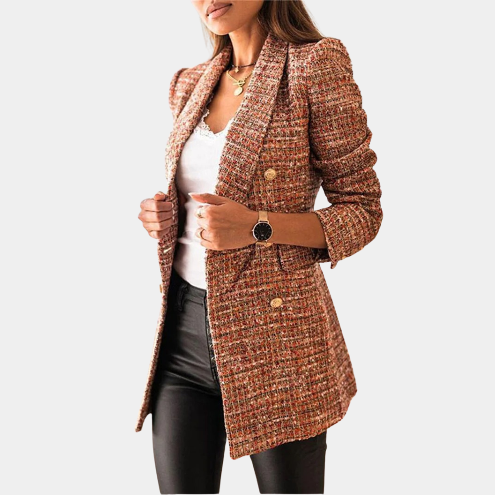 Bruine blazer voor dames