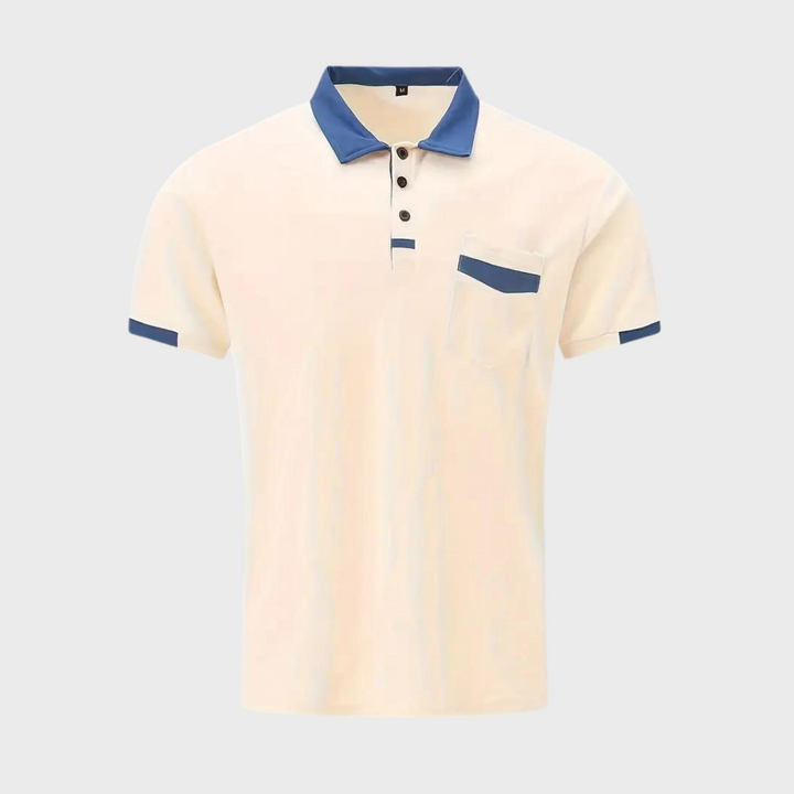 Beige poloshirt voor heren