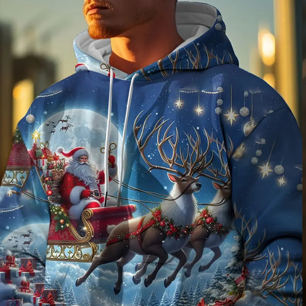 NIKLAUS - Comfortabele Kerst Hoodie voor Heren