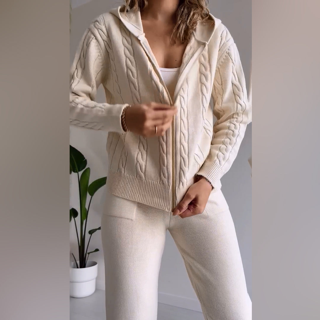 MANAHIL - Casual vest en broek set