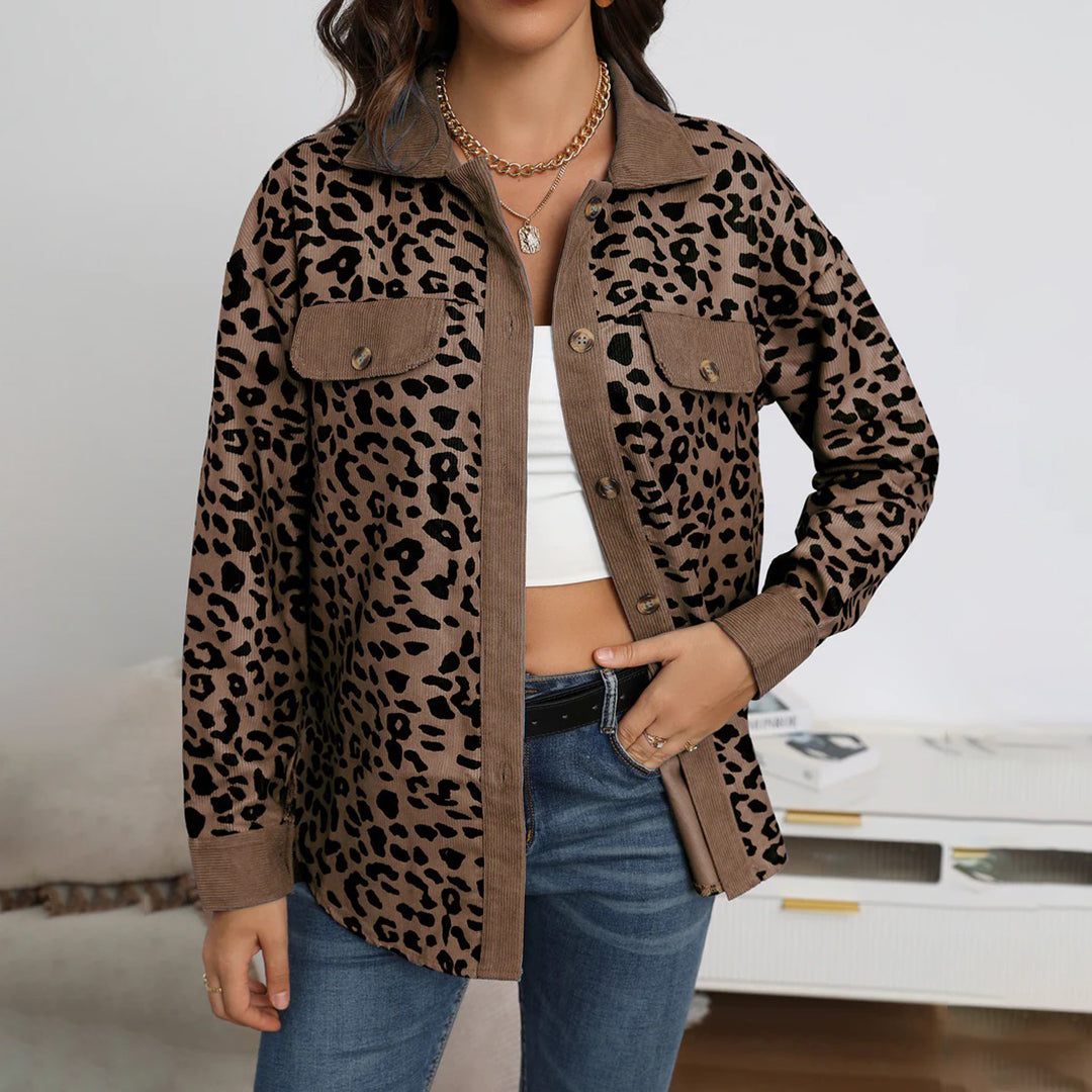 BAILEE - Trendy luipaardprint jas